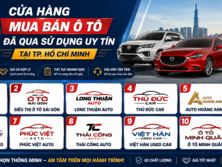 Top 10 đơn vị mua bán ô tô đã qua sử dụng uy tín tại TP.HCM